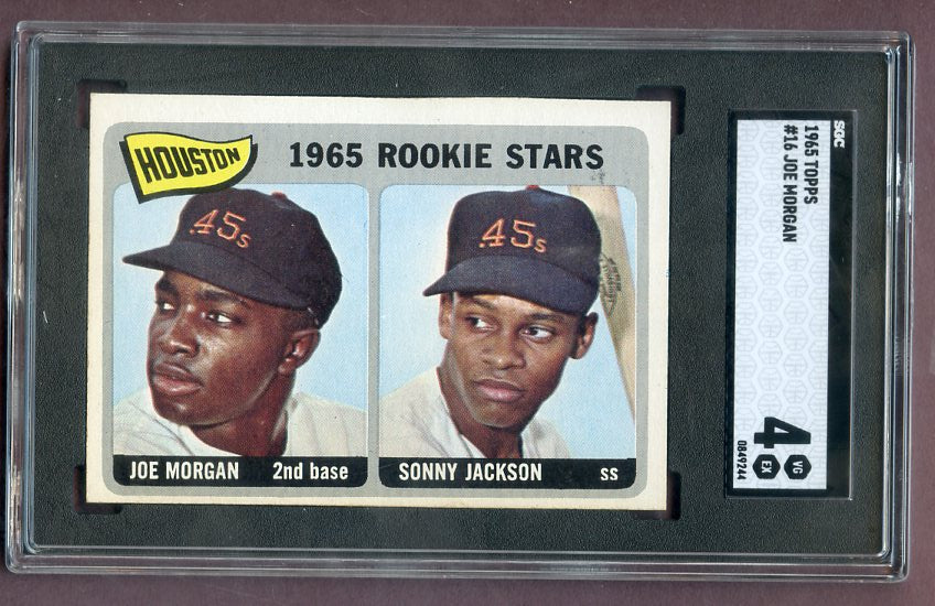 1965 Topps Baseball # 16 Joe Morgan Astros SGC 4 VG-EX 496409
