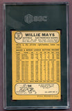 1968 Topps Baseball #050 Willie Mays Giants SGC 3 VG 496414