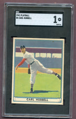 1941 Play Ball #006 Carl Hubbell Giants SGC 1 PR 496466