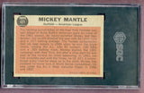 1962 Topps Baseball #471 Mickey Mantle A.S. Yankees SGC 4.5 VG-EX+ 496477