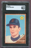 1962 Topps Baseball #199 Gaylord Perry Giants SGC 6 EX-MT 496482