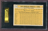 1963 Topps Baseball #039 Los Angeles Angels Team SGC 8 NM/MT 496497