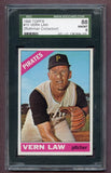 1966 Topps Baseball #015 Vern Law Pirates SGC 8 NM/MT 496509