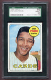 1969 Topps Baseball #160 Vada Pinson Indians SGC 8.5 NM/MT+ 496513