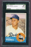 1963 Topps Baseball #150 Johnny Podres Dodgers SGC 8 NM/MT 496532