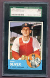 1963 Topps Baseball #172 Gene Oliver Cardinals SGC 8 NM/MT 496538
