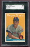 1958 Topps Baseball #047 Roger Maris Indians SGC 6 EX-MT 496558