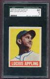 1948 Leaf Baseball #059 Luke Appling White Sox SGC 5 EX 496564