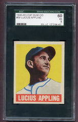 1948 Leaf Baseball #059 Luke Appling White Sox SGC 5 EX 496564