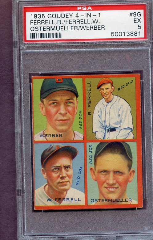 1935 Goudey #009G Rick Ferrell Red Sox PSA 5 EX 496571