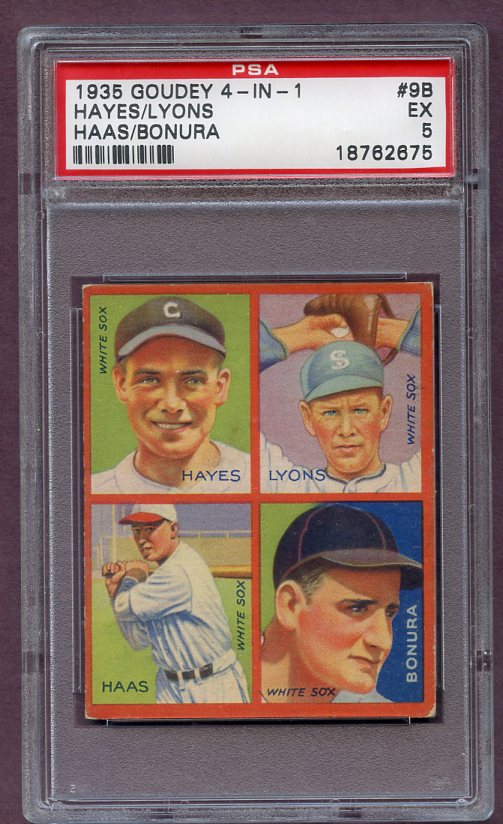 1935 Goudey #009B Ted Lyons White Sox PSA 5 EX 496596