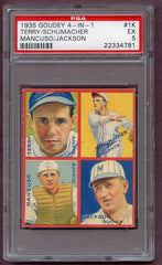 1935 Goudey #001K Bill Terry Giants PSA 5 EX 496604