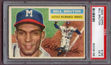 1956 Topps Baseball #185 Bill Bruton Braves PSA 5 EX 496609