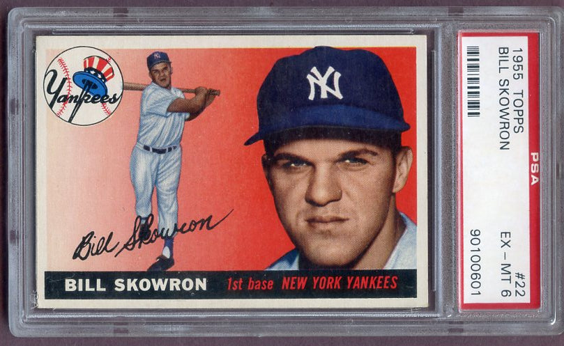 1955 Topps Baseball #022 Bill Skowron Yankees PSA 6 EX-MT 496615
