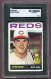 1964 Topps Baseball #125 Pete Rose Reds SGC Auth 496659