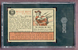 1962 Topps Baseball #300 Willie Mays Giants SGC 3 VG 496675