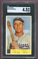 1954 Bowman Baseball #058 Pee Wee Reese Dodgers SGC 4.5 VG-EX+ 496687