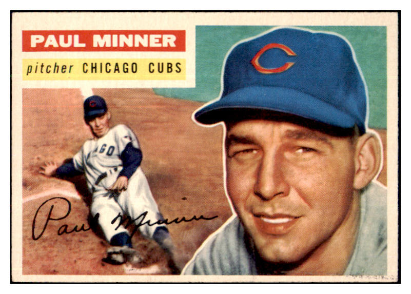 1956 Topps Baseball #182 Paul Minner Cubs EX-MT 496721