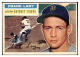 1956 Topps Baseball #191 Frank Lary Tigers NR-MT 496735