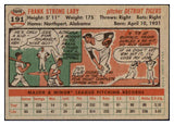 1956 Topps Baseball #191 Frank Lary Tigers NR-MT 496735