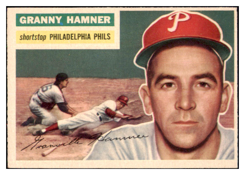 1956 Topps Baseball #197 Granny Hamner Phillies EX-MT 496747