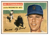 1956 Topps Baseball #198 Ed Fitzgerald Senators NR-MT 496748