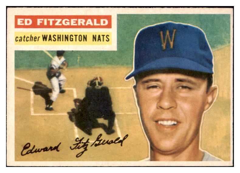 1956 Topps Baseball #198 Ed Fitzgerald Senators NR-MT 496749