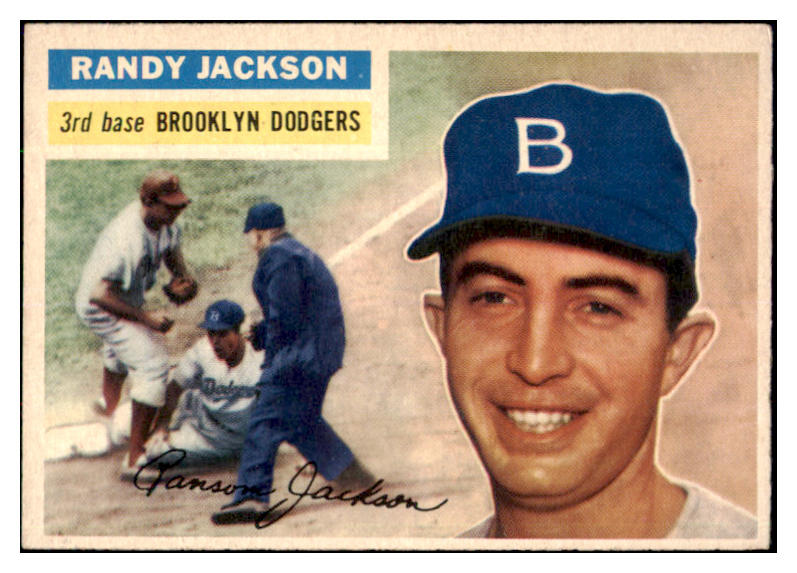 1956 Topps Baseball #223 Randy Jackson Dodgers EX-MT 496771