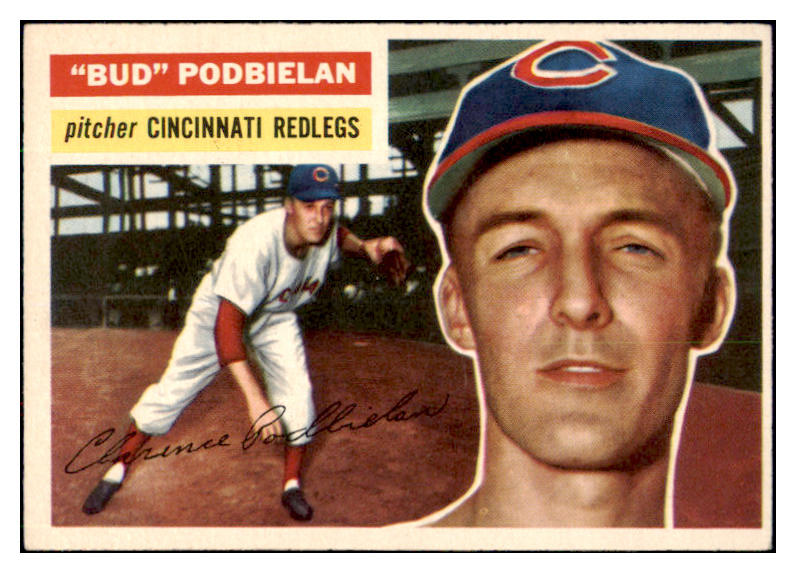 1956 Topps Baseball #224 Bud Podbielan Reds EX-MT 496773