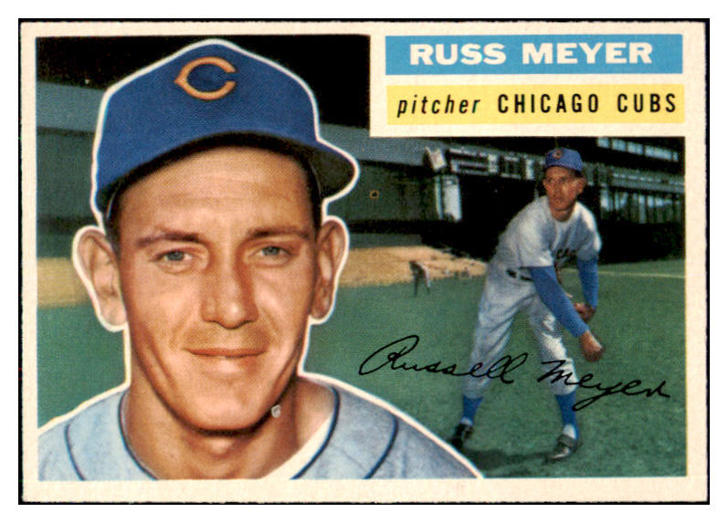 1956 Topps Baseball #227 Russ Meyer Cubs NR-MT 496775
