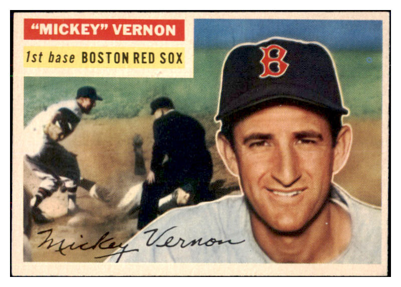 1956 Topps Baseball #228 Mickey Vernon Red Sox NR-MT 496777