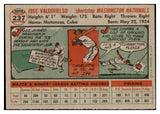 1956 Topps Baseball #237 Jose Valdivielso Senators NR-MT 496791