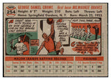 1956 Topps Baseball #254 George Crowe Braves NR-MT 496810