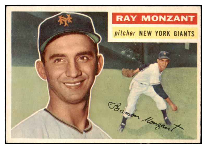 1956 Topps Baseball #264 Ray Monzant Giants NR-MT 496819
