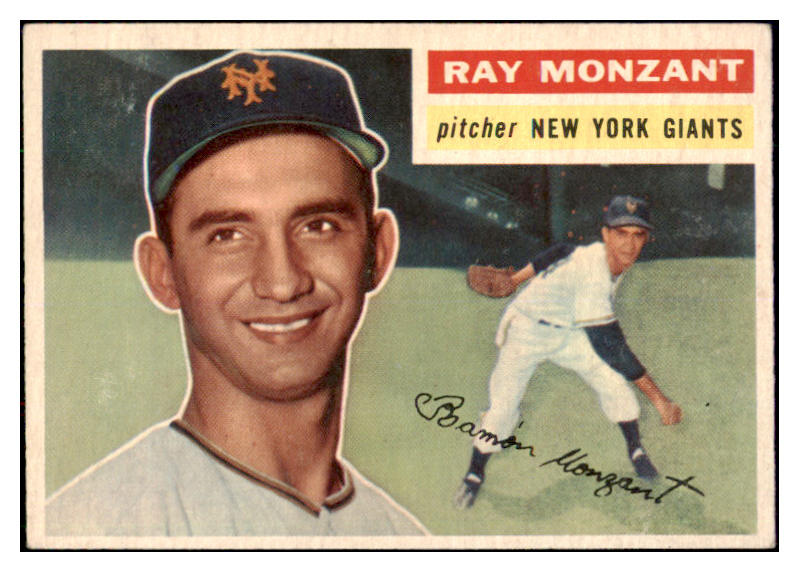 1956 Topps Baseball #264 Ray Monzant Giants NR-MT 496820
