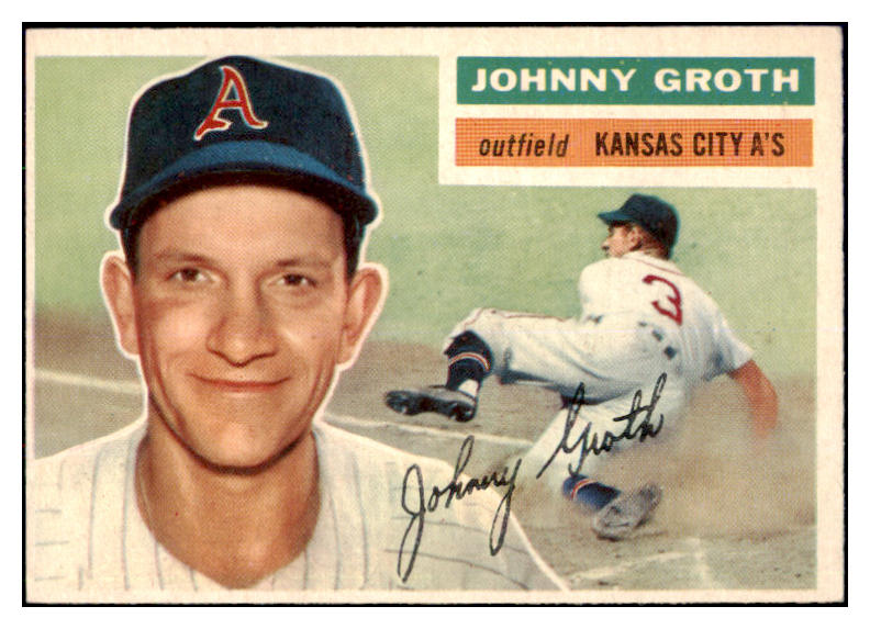 1956 Topps Baseball #279 Johnny Groth A's EX-MT 496850