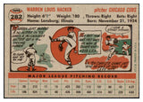 1956 Topps Baseball #282 Warren Hacker Cubs NR-MT 496853