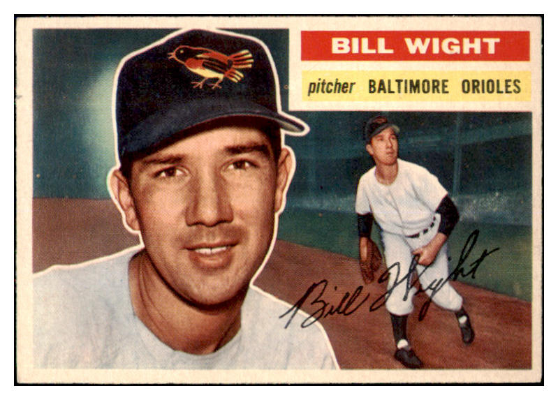 1956 Topps Baseball #286 Bill Wight Orioles EX-MT 496857