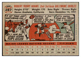 1956 Topps Baseball #287 Bobby Adams Orioles NR-MT 496858