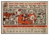 1956 Topps Baseball #287 Bobby Adams Orioles EX-MT 496859