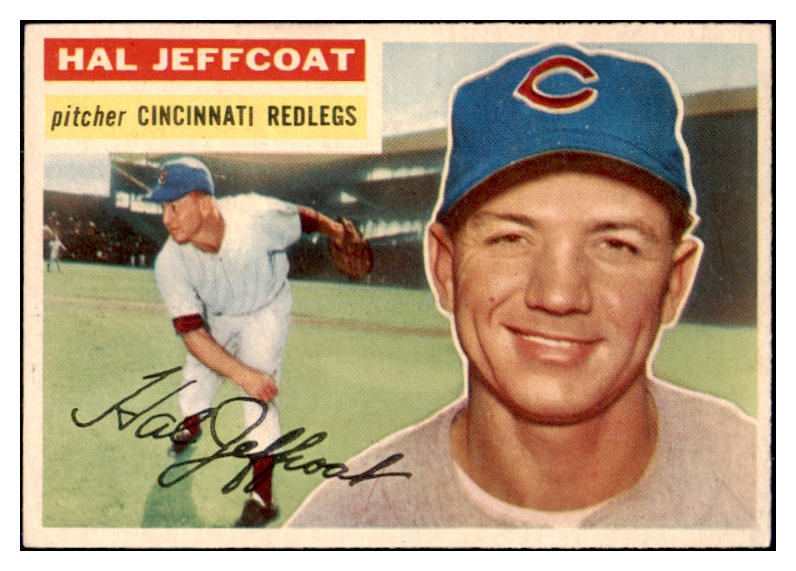 1956 Topps Baseball #289 Hal Jeffcoat Reds EX-MT 496865