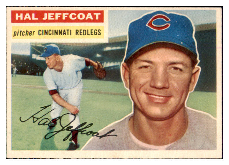 1956 Topps Baseball #289 Hal Jeffcoat Reds EX-MT 496866