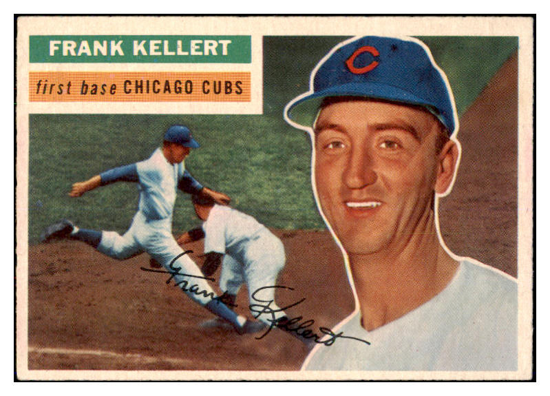 1956 Topps Baseball #291 Frank Kellert Cubs EX-MT 496870