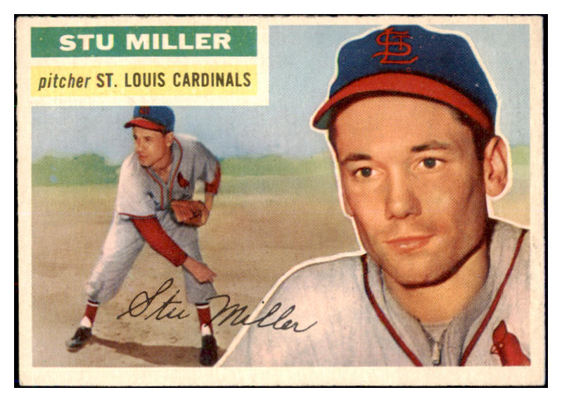 1956 Topps Baseball #293 Stu Miller Cardinals EX-MT 496872
