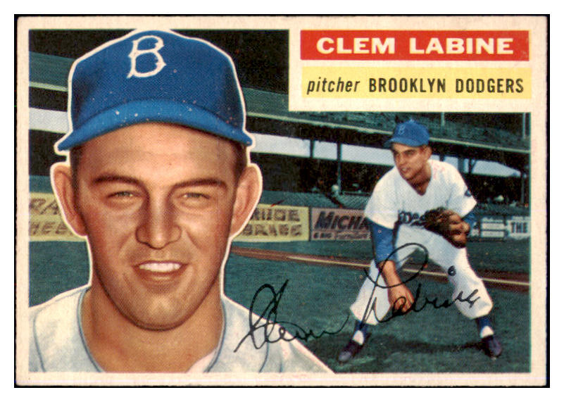 1956 Topps Baseball #295 Clem Labine Dodgers NR-MT 496876