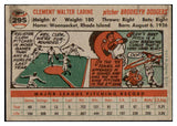 1956 Topps Baseball #295 Clem Labine Dodgers NR-MT 496876