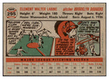 1956 Topps Baseball #295 Clem Labine Dodgers NR-MT 496877