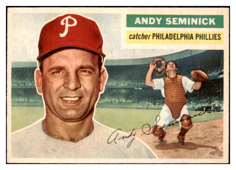1956 Topps Baseball #296 Andy Seminick Phillies NR-MT 496879