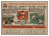1956 Topps Baseball #296 Andy Seminick Phillies EX-MT 496880
