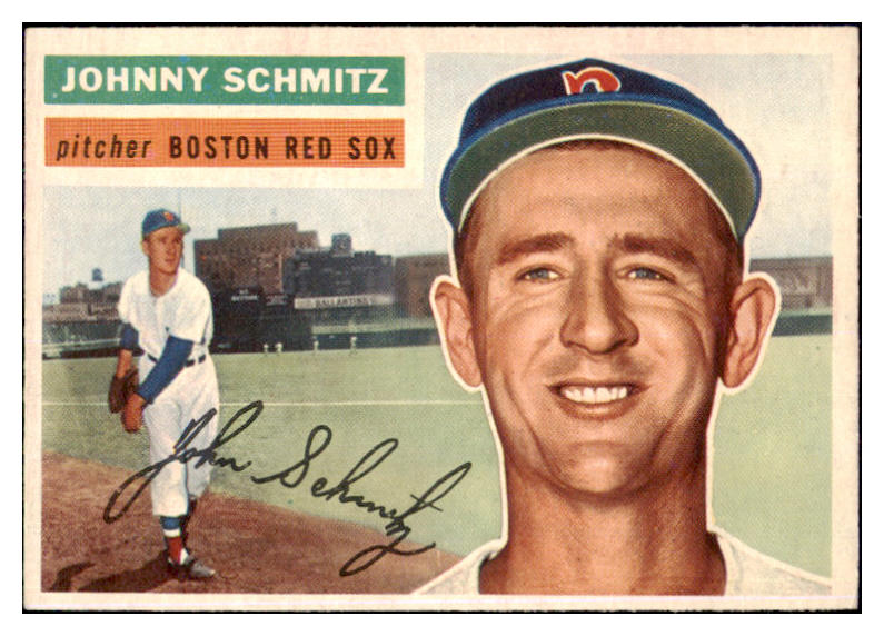 1956 Topps Baseball #298 Johnny Schmitz Red Sox NR-MT 496883